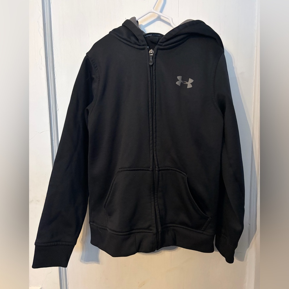 Under Armour Kids Black Full-Zip Hoodie